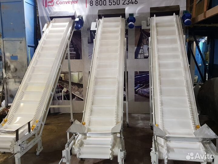 Конвеиер ленточныи L-образныи