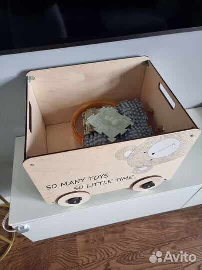 Деревянный ящик для игрушек