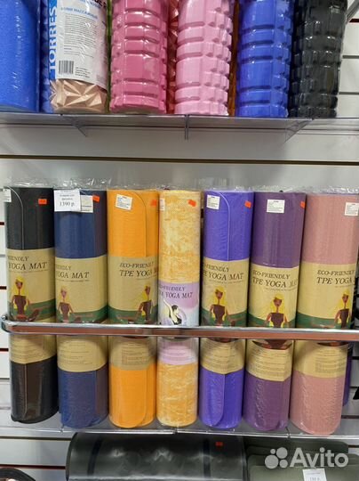 Коврик для йоги фитнеса пилатеса