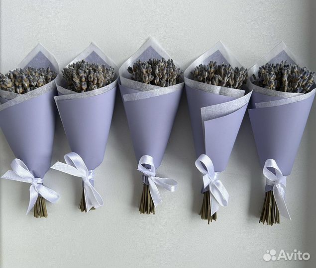 Мини-букет из лаванды сухоцвет