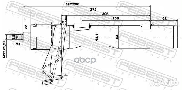 Амортизатор передний левый ford focus C-MAX CAP