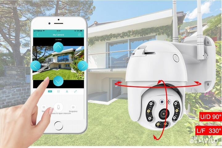 Топ видеонаблюдение Уличная ip 4G поворотная камер