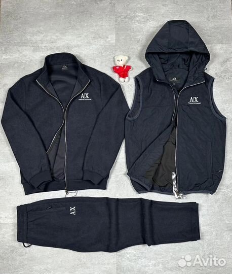 Мужская Тройка Спортивный костюм и Жилетка