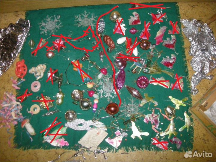Елочные игрушки СССР стекло картонаж самовывоз