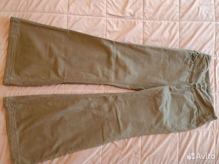 Брюки mango широкий клеш