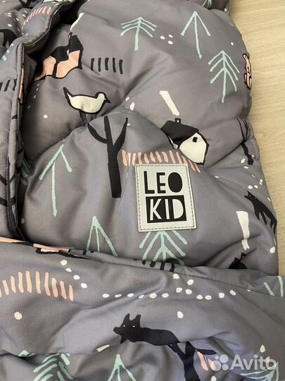 Зимний конверт в коляску leokid и варежки