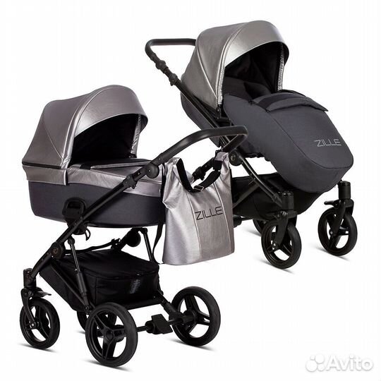 Коляска Zille by tutis 2 в 1 + шикарная прогулка