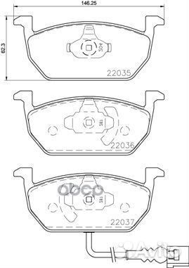 Колодки тормозные дисковые Xtra перед P8513