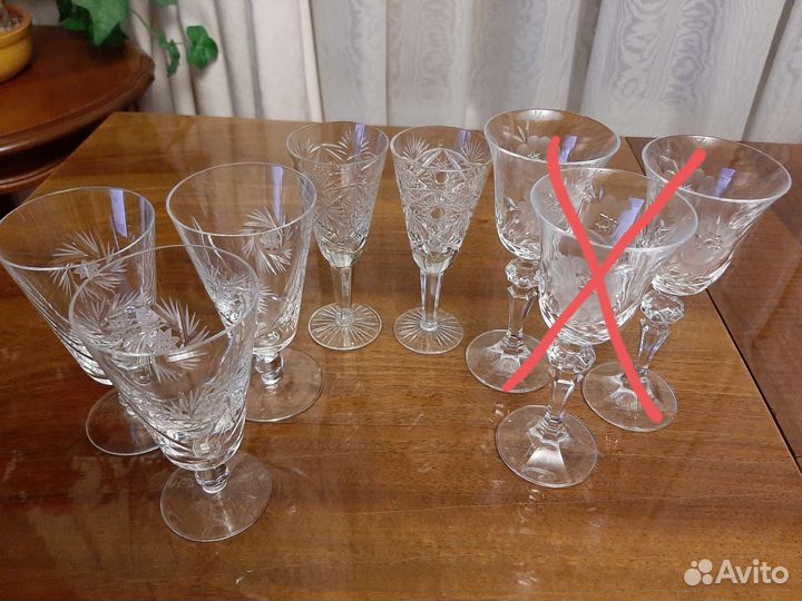 Хрустальные фужеры СССР