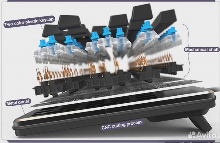 Механическая игровая клавиатура ME TOO Zero RGB