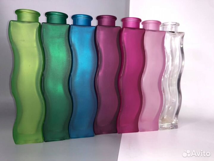 Ваза икея/ IKEA (зеленая/синяя/розовая/прозрачная)