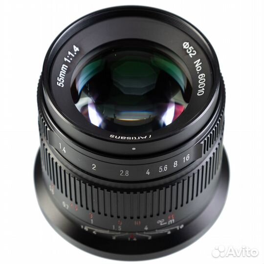 Объектив 7artisans 55mm F1.4 II Canon EOS-R, черн