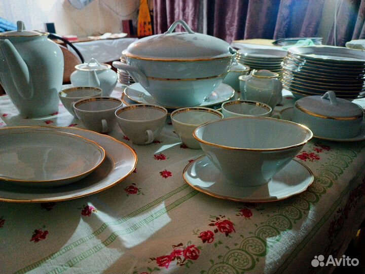 Сервиз чайно-столовый Kahla Porzellan белый ГДР