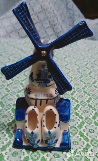 Статуэтка Мельница. Гжель. Голландия. Винтаж