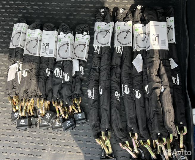 Замок и каленая цепь 1.5 метра 2 ключа вело мото