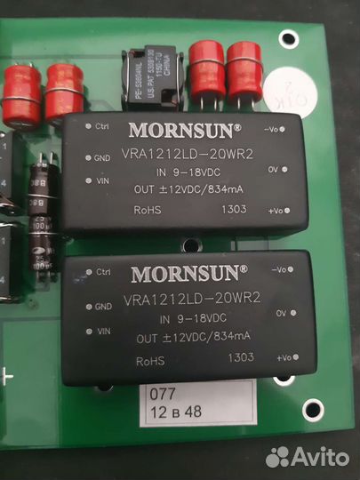 Плата двойного преобразования 12в-48в