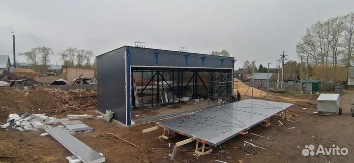 Сушильная камера древесины - 80 куб. загрузка