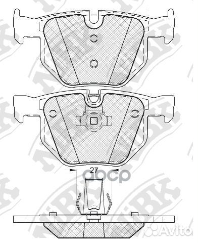 PN0093 Колодки тормозные BMW E60/E61 задние PN0