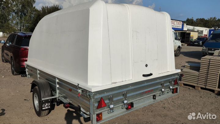 Прицеп с крышкой, для двух снегоходов. Рассрочка