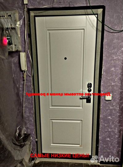 Тёплая дверь входная с зеркалом с бесплатной устан