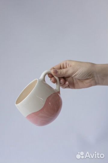 Посуда ручной работы мрамор розовый