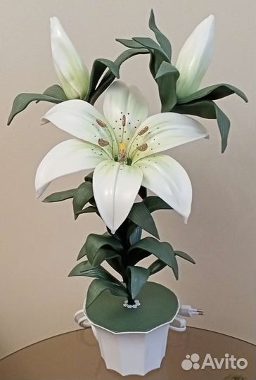 Светильник лилия из изолона