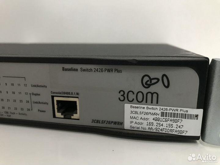 Коммутатор 3COM 2426-PWR Plus POE