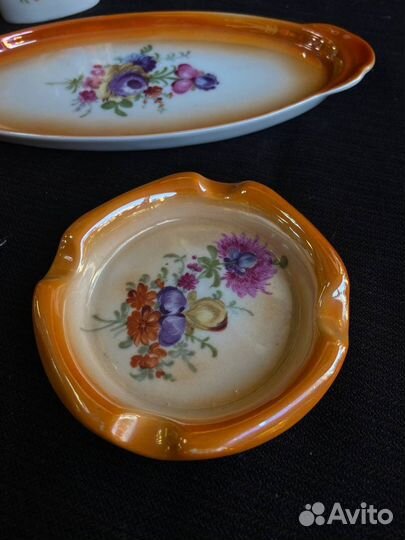 Курительный набор Чехословакия винтаж ретро фарфор