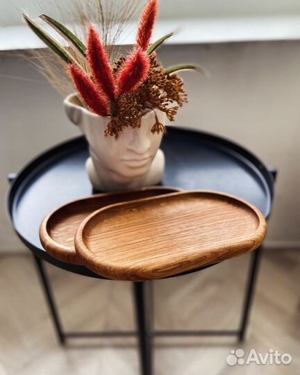 Менажница поднос из дерева дуб