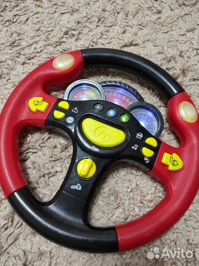 Руль игровой на батарейках