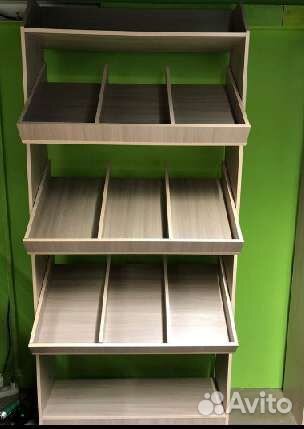 Новые Витрины и Стеллажи для фруктов сухофруктов