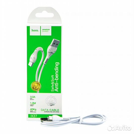 USB дата-кабель Hoco x37 Type-C белый