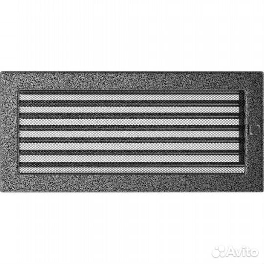 Решетка черное серебро c жалюзи