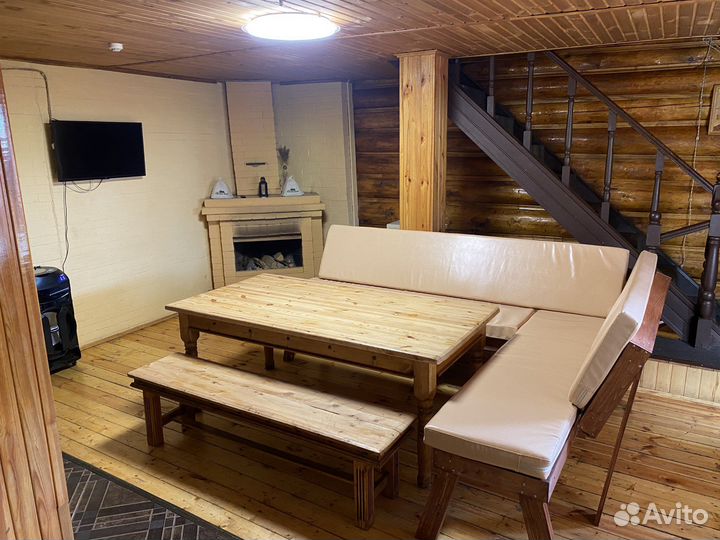 Русская Баня на дровах, бассейн, беседка