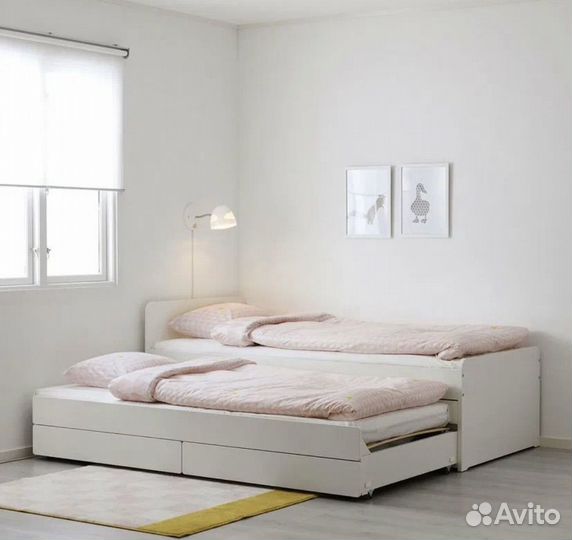 Кровать IKEA слэкт икеа
