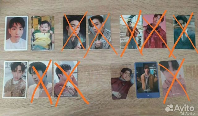 K-pop карточки, стикер, закладка официальные