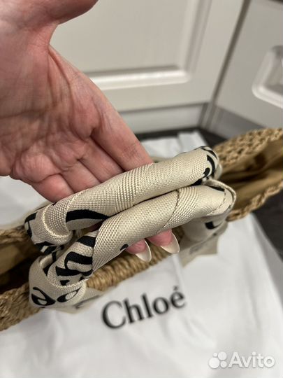 Соломенная сумка Chloe