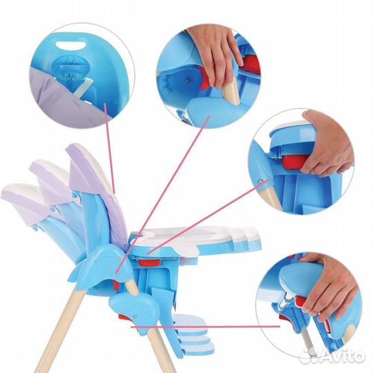 Стул для кормления глобэкс космик люкс белый