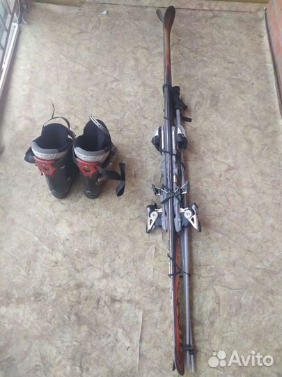 Горные лыжи комплект мужские б/у