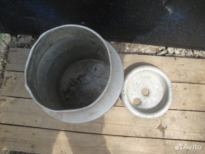 Бидон куб 10л для браги с крышкой