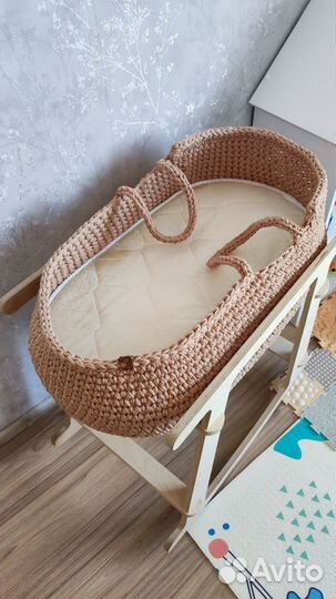 Детская люлька колыбель плетеная