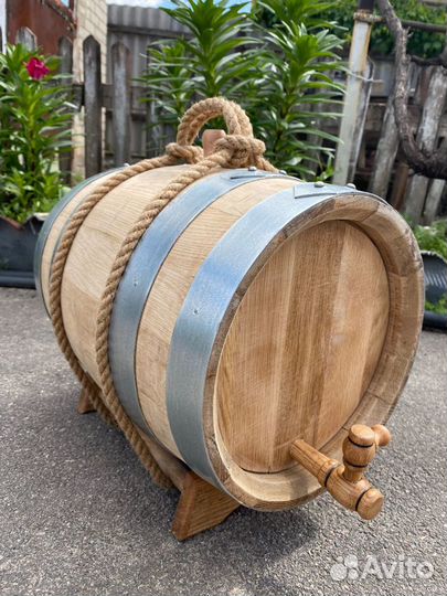 Дубовые бочки от 1 до 225 литров (клёпка колотая)