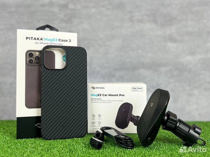 Набор Pitaka 13 /13 Pro /13 Pro Max + Держатель Qi