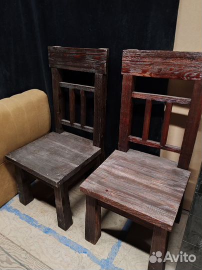 Столы и стулья из массива дерева