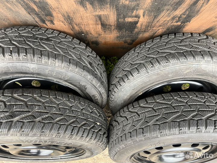 Зимние шины на дисках r15 4x100 Kia Rio, Solaris