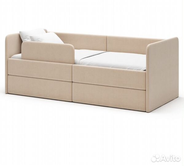 Кровать детская Romack Leo с бортиком и ящиками