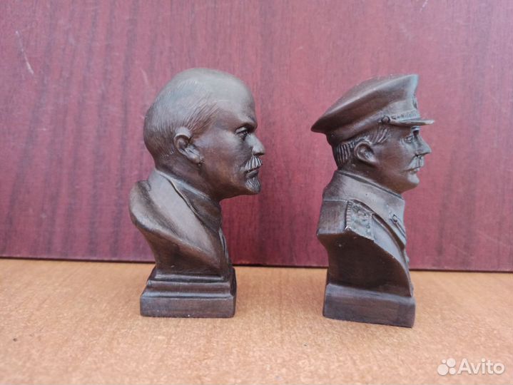 Бюст Бронза Сталин, Ленин