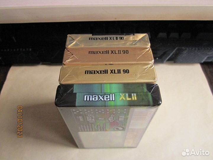 Аудиокассеты maxell xlii 90, chrome, 4 штуки