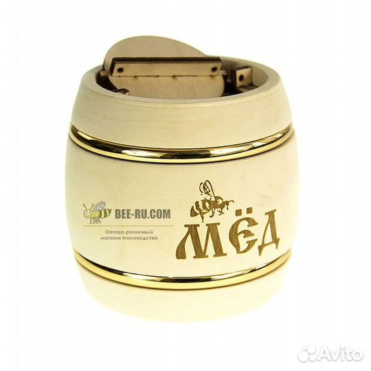 Бочонок медовый из липы Купеческий (светлый) 0.3 к