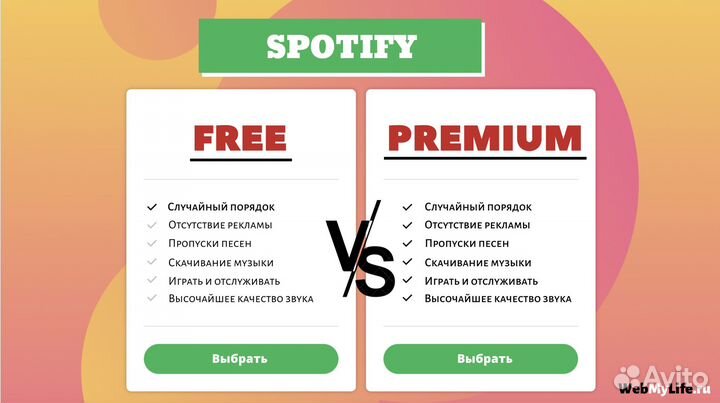 Spotify premium подписка 3/6/12месяцев